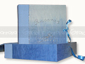 Album beb azzurro con decosrazioni in glitter - cm 25,50 x 27,00